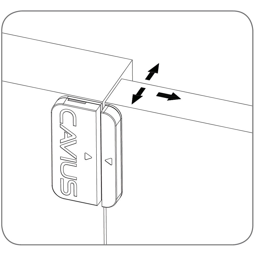 Dør- og vindusensor - Alarm - Works with Cavius